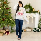 Cherry Bomb Coquette Graphic Long Sleeve Sweater