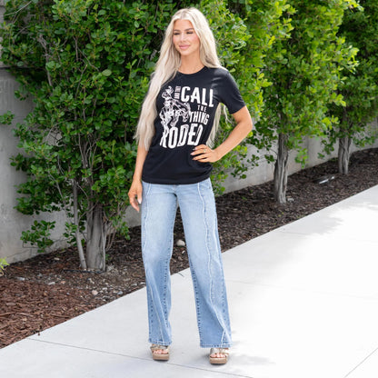 And They Call The Thing Rodeo Graphic - Black