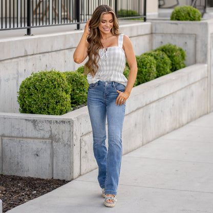 The Garden Tummy Control Top Mid Rise Boot Cut Regular & Plus Sizes