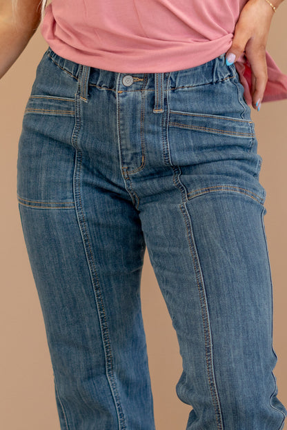 Next Gen High Rise Elastic Waist Band Straight