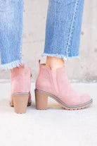 Bite Me Faux Suede Blush