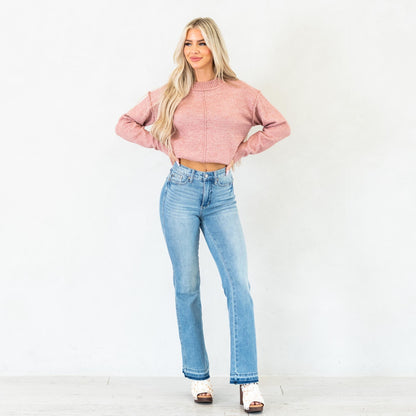Judy Blue Lennon Mid Rise Slim Bootcut Tummy Control Jeans Regular & Plus Sizes