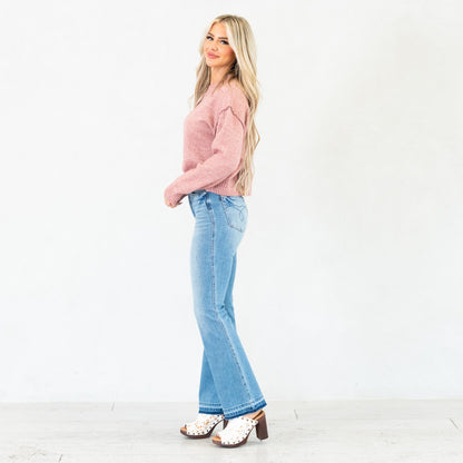 Judy Blue Lennon Mid Rise Slim Bootcut Tummy Control Jeans Regular & Plus Sizes