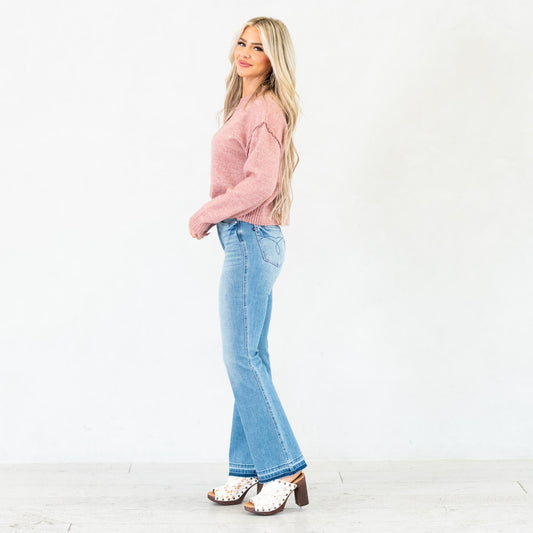 Judy Blue Lennon Mid Rise Slim Bootcut Tummy Control Jeans Regular & Plus Sizes