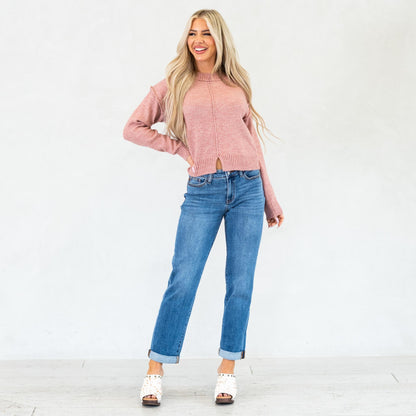 Judy Blue Caden Mid Rise Classic Boyfriend Jeans Regular & Plus Sizes