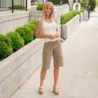KanCan Vin Low Slung Baggy Jort - Low Rise - Comfort Stretch