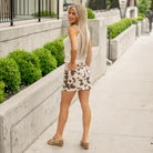 KanCan Mills High Rise Mini Skirt Brown Creme