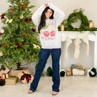 Cherry Bomb Coquette Graphic Long Sleeve Sweater