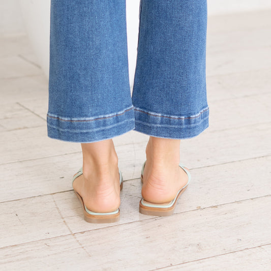 Hadyn Flat Sandals Mint Green