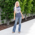 And They Call The Thing Rodeo Graphic - Navy Plus Size